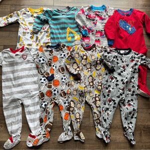 2T fleece pajama lot winter